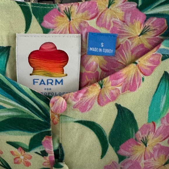 Farm Rio Ruffled Floral Top Tank size Small - Picture 6 of 9